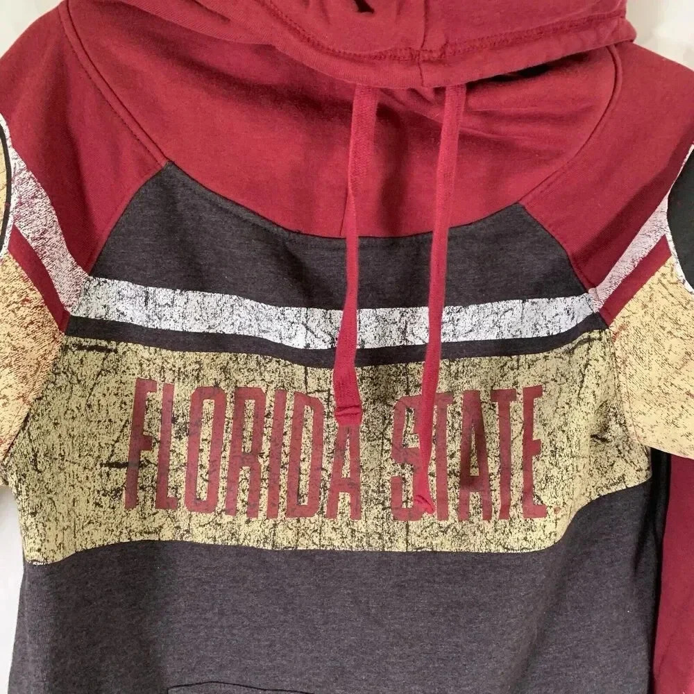 Florida State Hoodie Women's Medium Red Black Drawstring Front Pocket - Picture 3 of 11